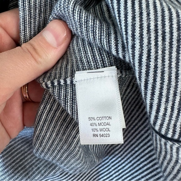 Banana Republic Cotton Modal Wool Blend Cardigan Size Petite Medium - Picture 5 of 8